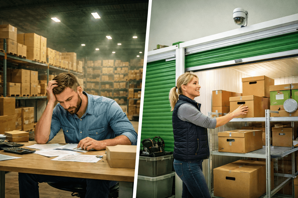 self storage vs warehouse space
