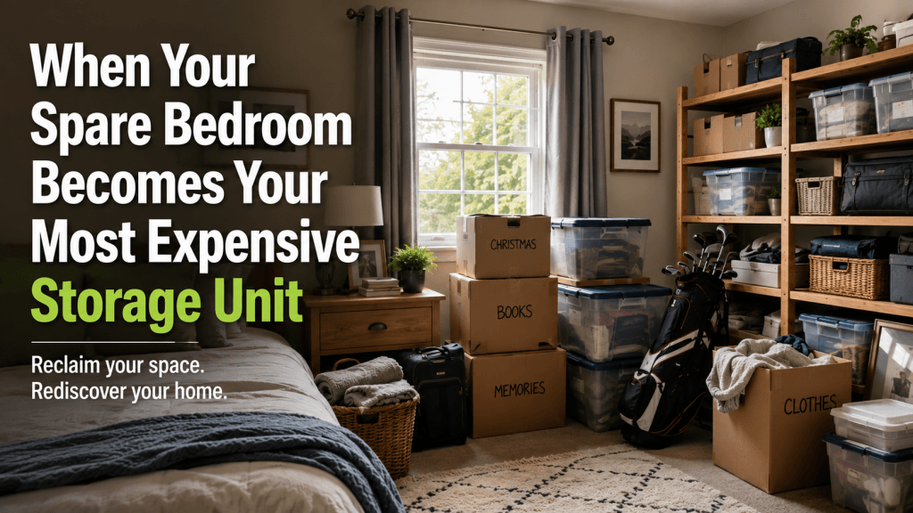 spare bedroom storage: when your spare bedroom becomes your most expensive storage unit
